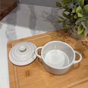 Le Creuset White Stoneware Mini Cocotte